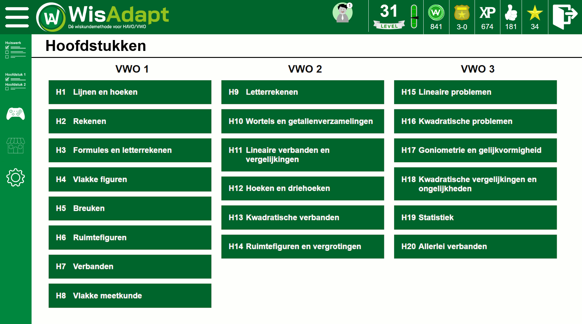 Licentie VWO 3
